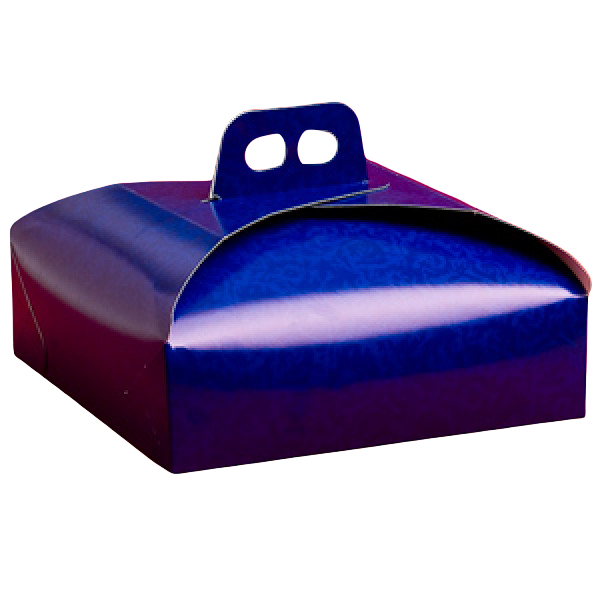 Коробка для тортов ассорти арт. 34871 (темно-синяя, 330 мм, 330 мм)