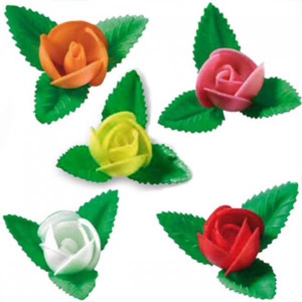 Вафельный цветок Роза ассорти арт. 26118A ()