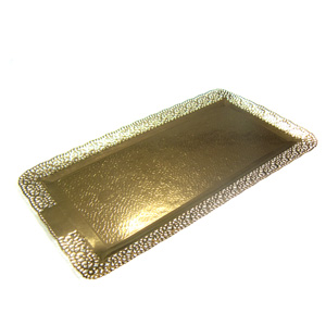 Поднос прямоугольный золото ЛЕОНАРДО арт. 65141 (360 мм, 160 мм)