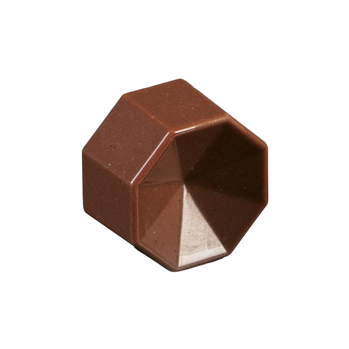 Форма для шоколадных конфет АЛМАЗЫ арт. MA1010 (h 15.5 мм, поликарбонат, восьмиугольник, яч 28, d 30 мм)