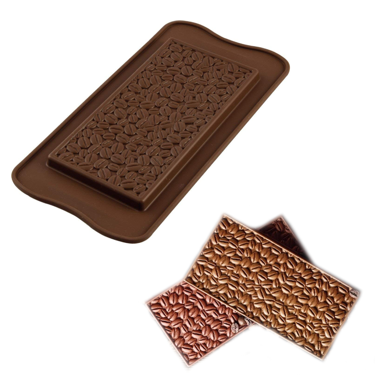 Форма силиконовая для шоколадных фигурок ИЗИ-ШОК шокобар кофе арт. SCG39 ()