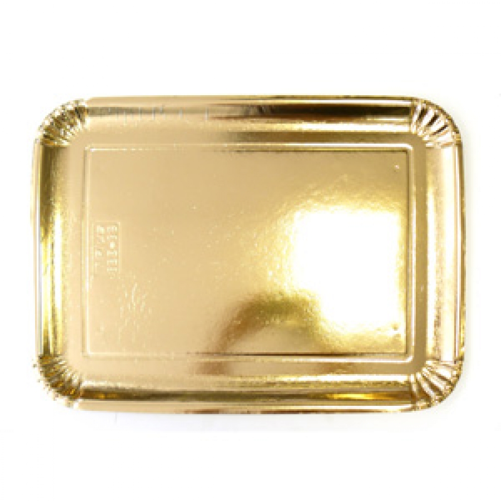 Поднос ЭЛИТ картон прямоугольный золото арт. 65187 (273 мм, 190 мм)