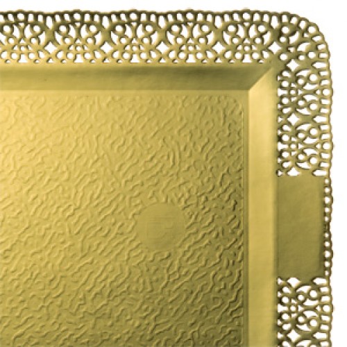 Поднос прямоугольный золото ЛЕОНАРДО арт. 65151 (420 мм, 320 мм)