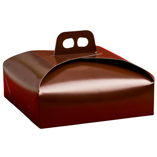 Monteverdi Коробка для тортов ассорти арт. 34866 (коричневая, 230 мм, 230 мм, 70 мм, 100 шт.)