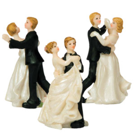 Фигурки на свадебный торт «Жених и невеста» арт. 10050 (85 мм, Да)