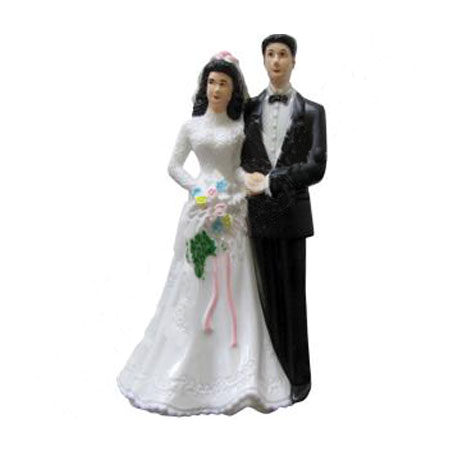 Фигурки на свадебный торт «Жених и невеста» арт. 10222 (120 мм, Да)