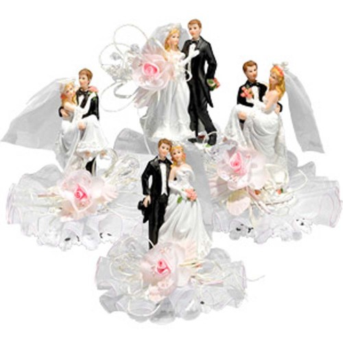 Фигурки на свадебный торт «Жених и невеста» арт. 10565 (любовь, 190 мм, Да)
