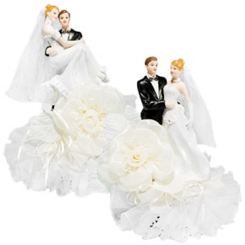 Фигурки на свадебный торт «Жених и невеста» арт. 10575 (250 мм, Да)