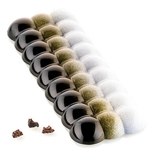 Форма для шоколадных плиток ПУЗЫРИ-Т арт. CH011 (4, 275 мм, 156 мм, 175 мм, 61 мм, 25 мм, h ячейки 14 мм.)