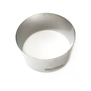 Форма для выпечки металлическое кольцо арт. 30113 (нержавеющая сталь, 100 мм, 200 мм, 1 мм)