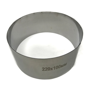 Форма для выпечки металлическое кольцо арт. 30115 (нержавеющая сталь, 100 мм, 220 мм, 1 мм)
