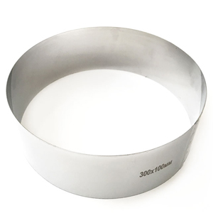 Форма для выпечки металлическое кольцо арт. 30114 (нержавеющая сталь, 100 мм, 300 мм, 1 мм)