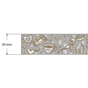 Пленка бордюрная Чаепитие арт. 44205 (40, ПП Полипропилен, 0.05 м, 50 мм)