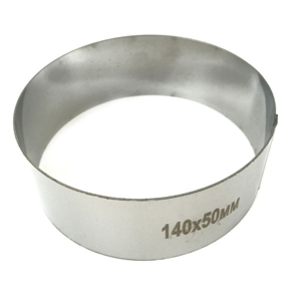 Форма для выпечки металлическое кольцо арт. 30103 (нержавеющая сталь, 50 мм, 140 мм)