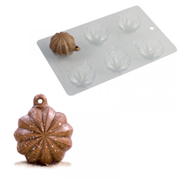 Набор форм для шоколада НОВОГОДНИЙ ШАР арт. 20SF006 (6, термоформованный пластик, 275 мм, 175 мм, 60 мм)