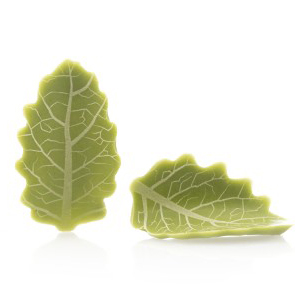 Украшение шоколадное Извилистый листок зеленый арт. D77796 ()
