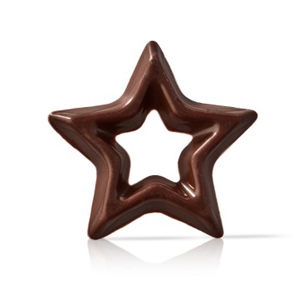 Украшение шоколадное Звезда темная арт. D77134 ()
