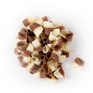 Украшение шоколадное Кудри бело-молочные арт. D42154 (10 мм)