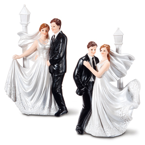 Фигурки на свадебный торт «Жених и невеста» арт. 10588 (175 мм, 2 шт., Да)