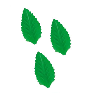 Вафельные ЛИСТИКИ зеленые арт. 26101 (кукурузная мука, 40 мм)