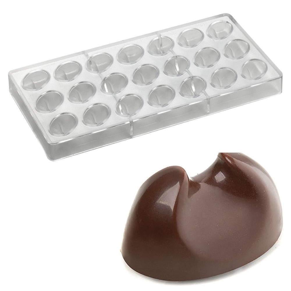 Форма для шоколадных конфет ПРАЛИНЕ овал арт. PC43FR ()