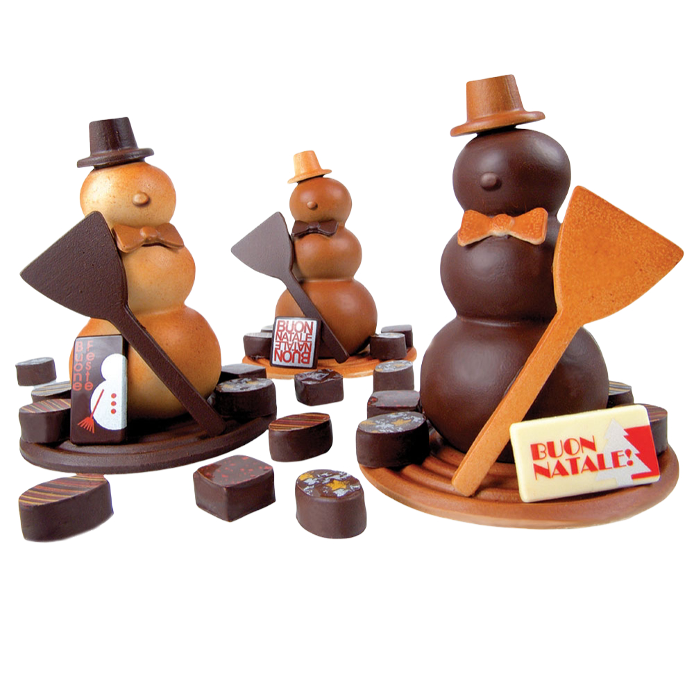 Комплект форм для шоколадных фигурок СНЕГОВИК арт. KT22 (0.3 кг, 200 мм, 130 мм, Указаны размеры готовой фигурки)