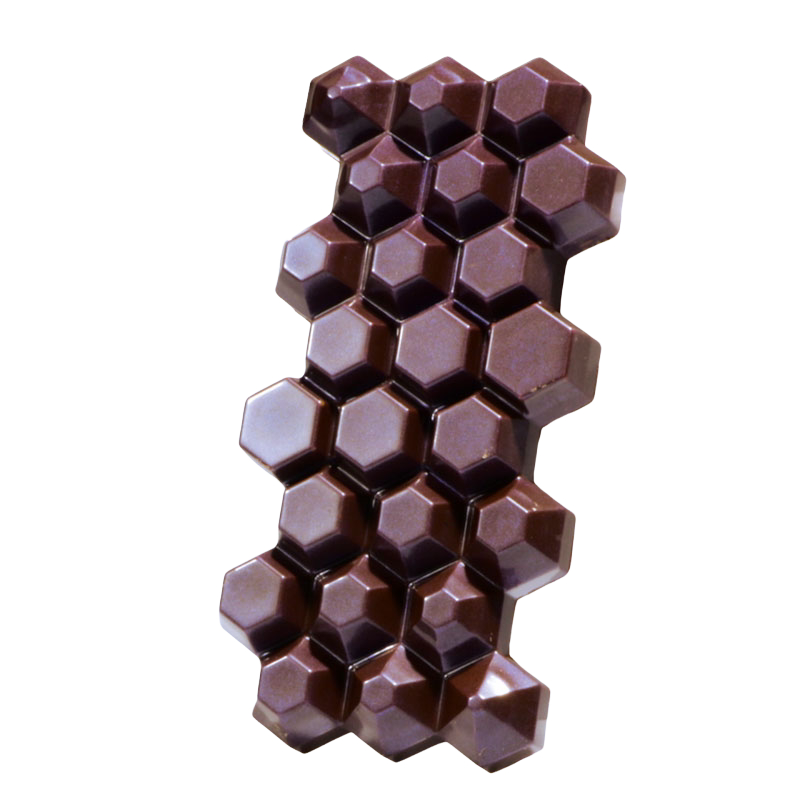 MA2015 Martellato Форма для шоколадных плиток ШЕСТИУГОЛЬНИК арт. MA2015 (3, 0.1 кг, 275 мм, 140 мм, 175 мм, 68.5 мм, 13.5 мм)