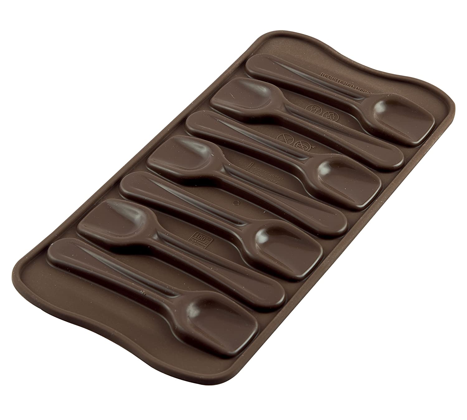 Форма силиконовая для шоколадных фигурок ИЗИ-ШОК ложечки