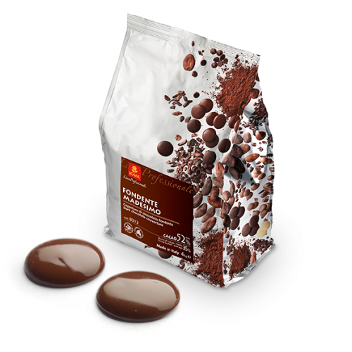 Шоколад темный МАДЕЗИМО арт. 71174 (какао-масло, какао-паста, может содержать следы орехов, молока и продуктов его переработки, не содержит глютен, сахар, экстракт ванили, эмульгатор соевый лецитин, 15 кг, 557 кКал, 1 %, 51.1 г, 35.4 г, 5.7 г, Темный шоколад)